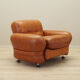 Leather armchair, Italian design, 1970s, production: Italy