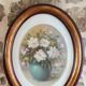 Tableau ancien bouquet de fleurs