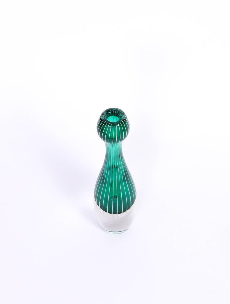 Swedish glass mid-century vase 1950s