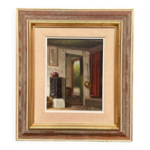 Huile sur toile originale – 'Cuisine II' par Osvald Rasmussen – Signée – Vintage et encadrée – 41 × 37 cm (16,1" × 14,6")