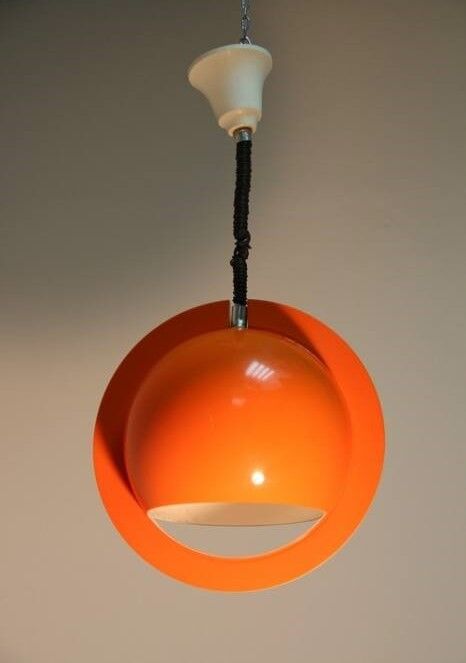 Orange chandelier Rolly - Italia 1972