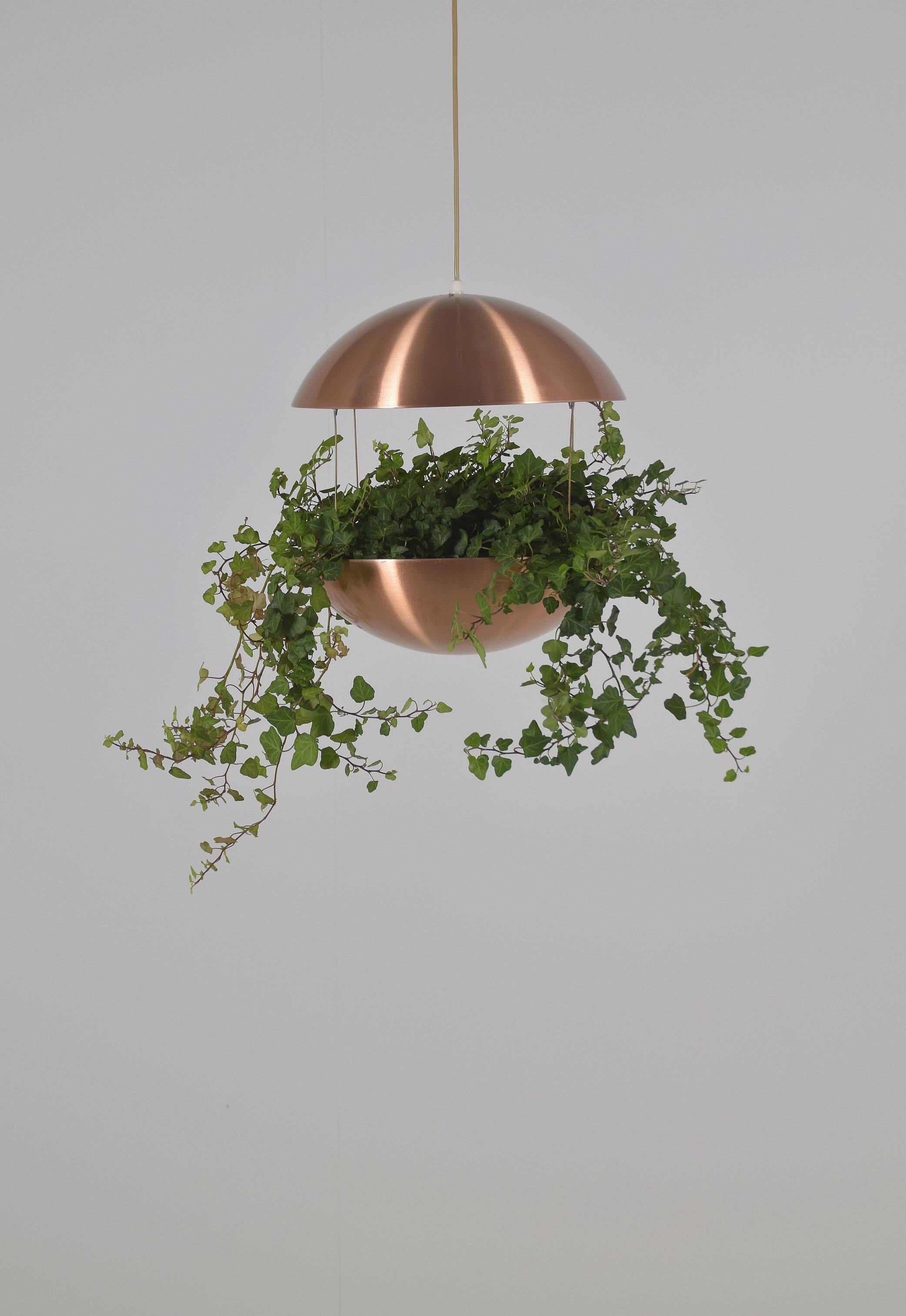 Danish plant holder with lighting by Poul Cadovius for Hans Følsgaard, '60