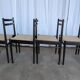 Ensemble de 6 chaises de salle à manger en bois de hêtre vintage / Style scandinave des années 50