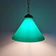 Art Deco conical green opaline pendant light, 1920s-30s