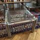Glass and chrome coffee tables