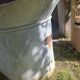 Baignoire en zinc ancienne