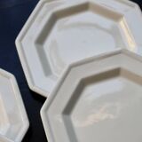 6 vintage octagonal beaded dessert plates - Johnson Brothers