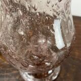 Biot bubbled glass candle holder