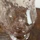 Biot bubbled glass candle holder