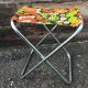Seat stool vintage camping folding peach of the 60s/70s