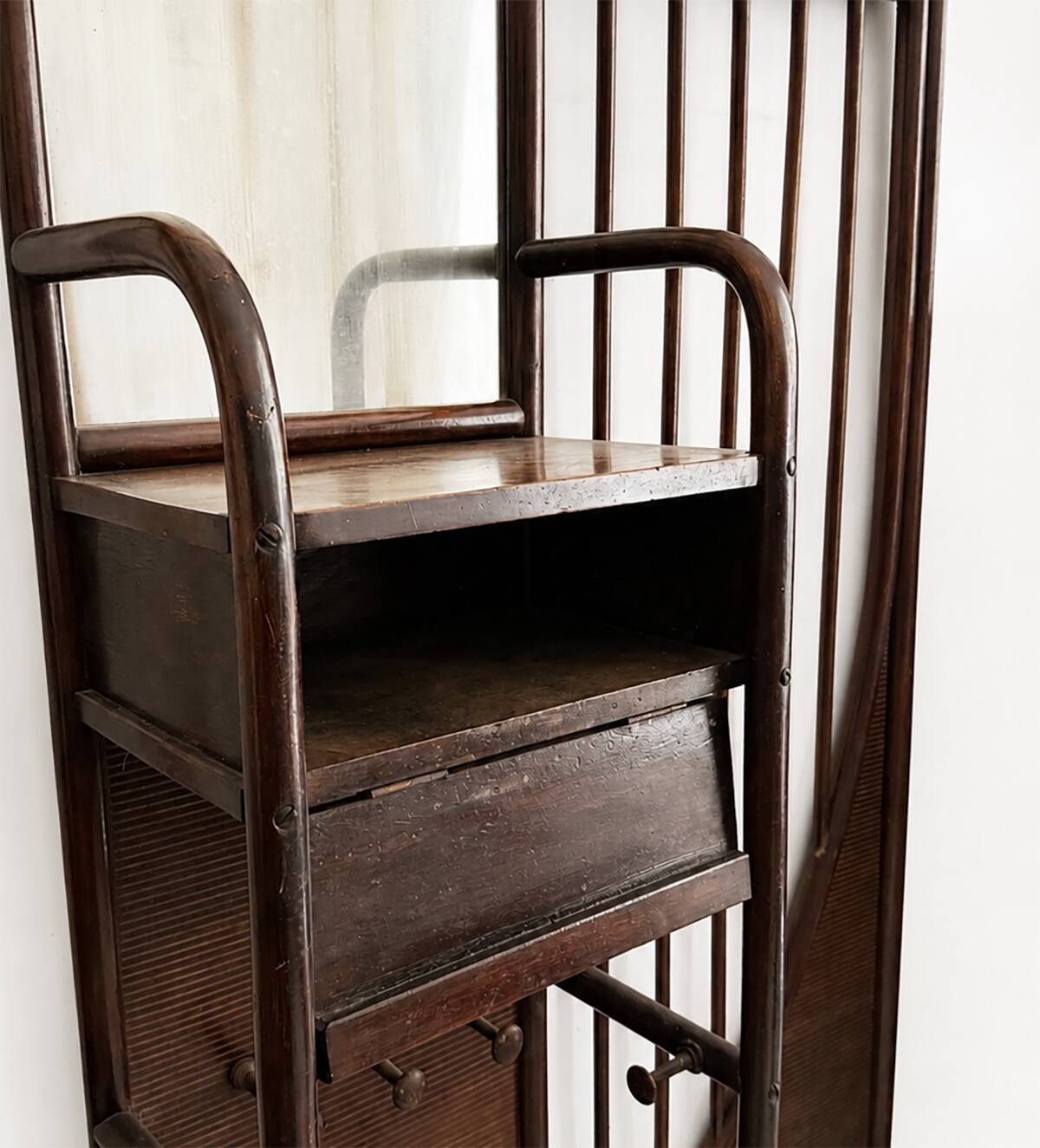 Hall stand no. 6 (model 2676) by Josef Hoffmann for Thonet 1910s