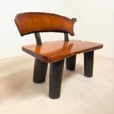 Brutalist bench and armchair set