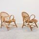 Vintage mid century rattan lounge set by Dirk Sliedregt for Rohe