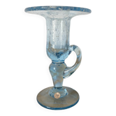 Bougeoir en verre soufflé bullé Biot