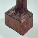 Dutch Brutalist carved wood sculpture of woman's figure, height 95cm, 1970s
