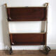 Table-desserte pliante textable vintage
