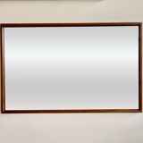 Miroir vintage rectangulaire en teck 48x76cm