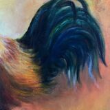 Framed HST painting - The Rooster