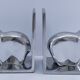 pair of stylised elephant bookends made of aluminium