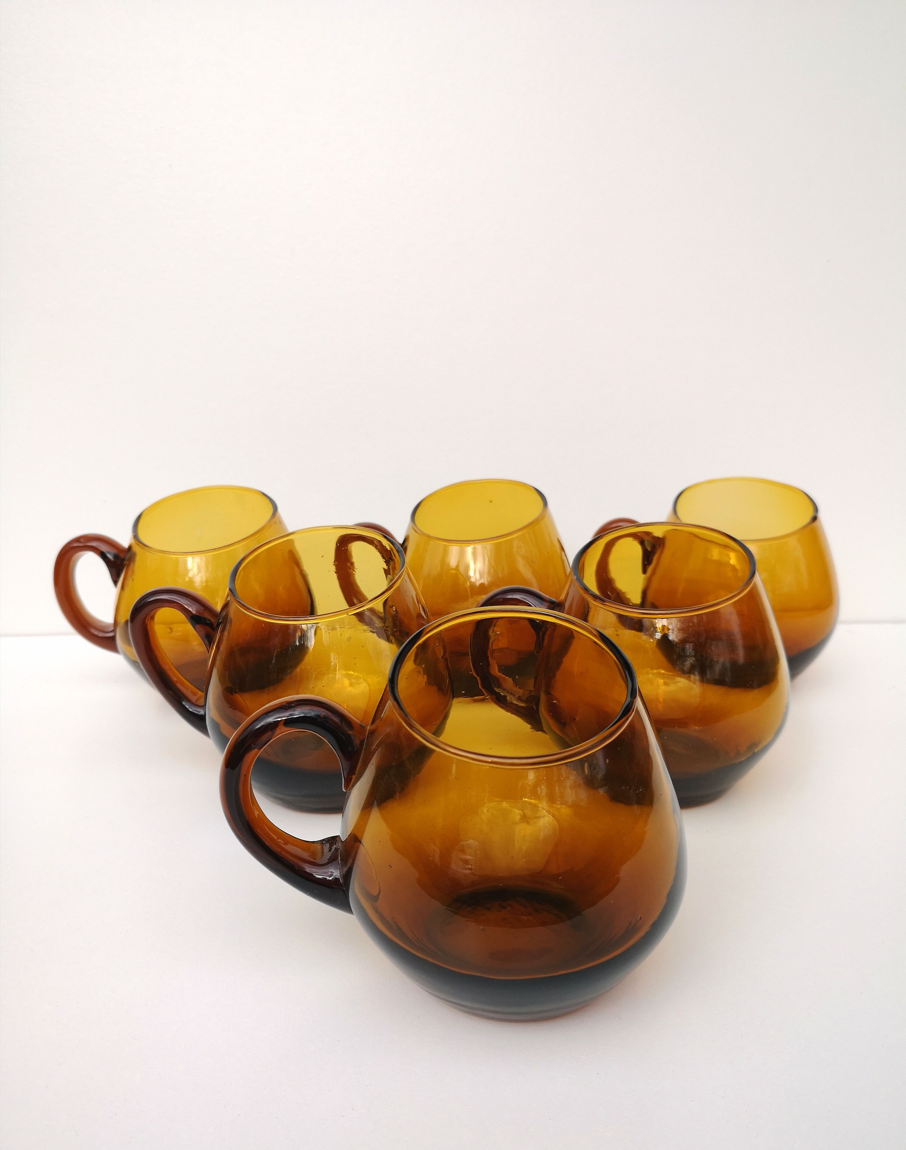 Vintage blown glass cups
