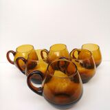 Vintage blown glass cups