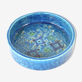 Emptiy pocket ashtray, blue, bitossi, design aldo londi