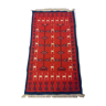 Red wool kilim rug - 100x180cm