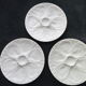 Set of 3 pillivuyt porcelain oyster plates
