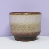Brown & beige West Germany flower pot
