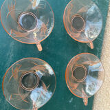 Set of 4 Art Deco cups