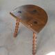 Vintage tripod stool – Twisted legs –