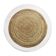 Tapis rond en jute blanc beige 120 cm