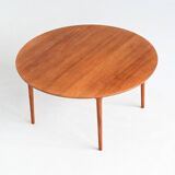 France & Son round dining table in teak Cado Denmark 1960
