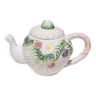 Fruit earthenware teapot