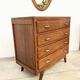 Commode vintage en chêne et poignées chrome – années 60
