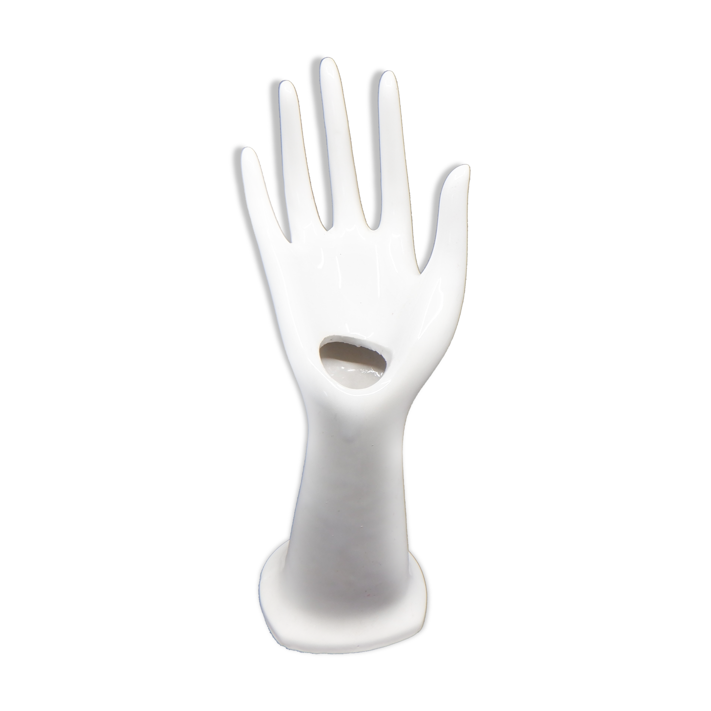 Hand soliflore in white ceramic