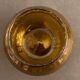 Jam maker or candy maker in amber yellow glass signed Biot