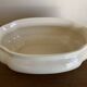 Neo-classical planter in ivory earthenware with XXL gadroons, 1950s