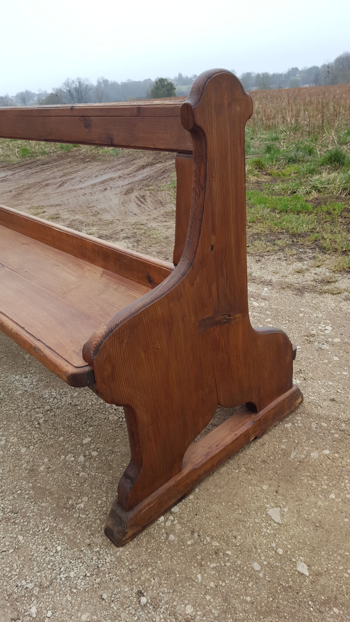 Old chapel bench
