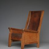 Oak Armchair by Robert Mouseman Thompson, 1940s