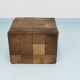 De Sede Patchwork Leather Cube Stool, Pouf, Ottoman, Switzerland, 1970s