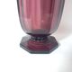 Large art deco vase in amethyst glass from luxval - val saint lambert