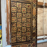 Ancient backgammon in marquetry