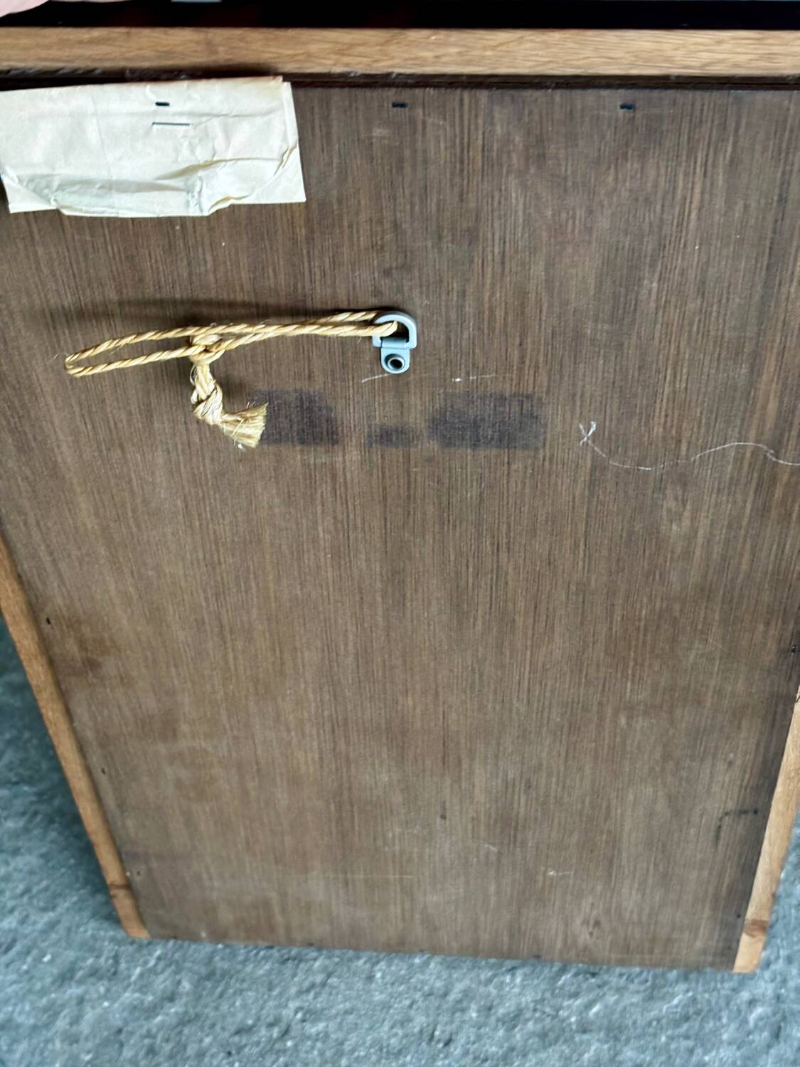 Vintage wooden mirror – moulded frame – 1950s/60s