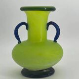 Vase en pâte de verre vintage