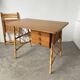 Bureau rotin Louis Sognot et sa chaise