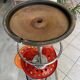 Red stool Faucheuse swivel Etienne Fermigier mirima 70