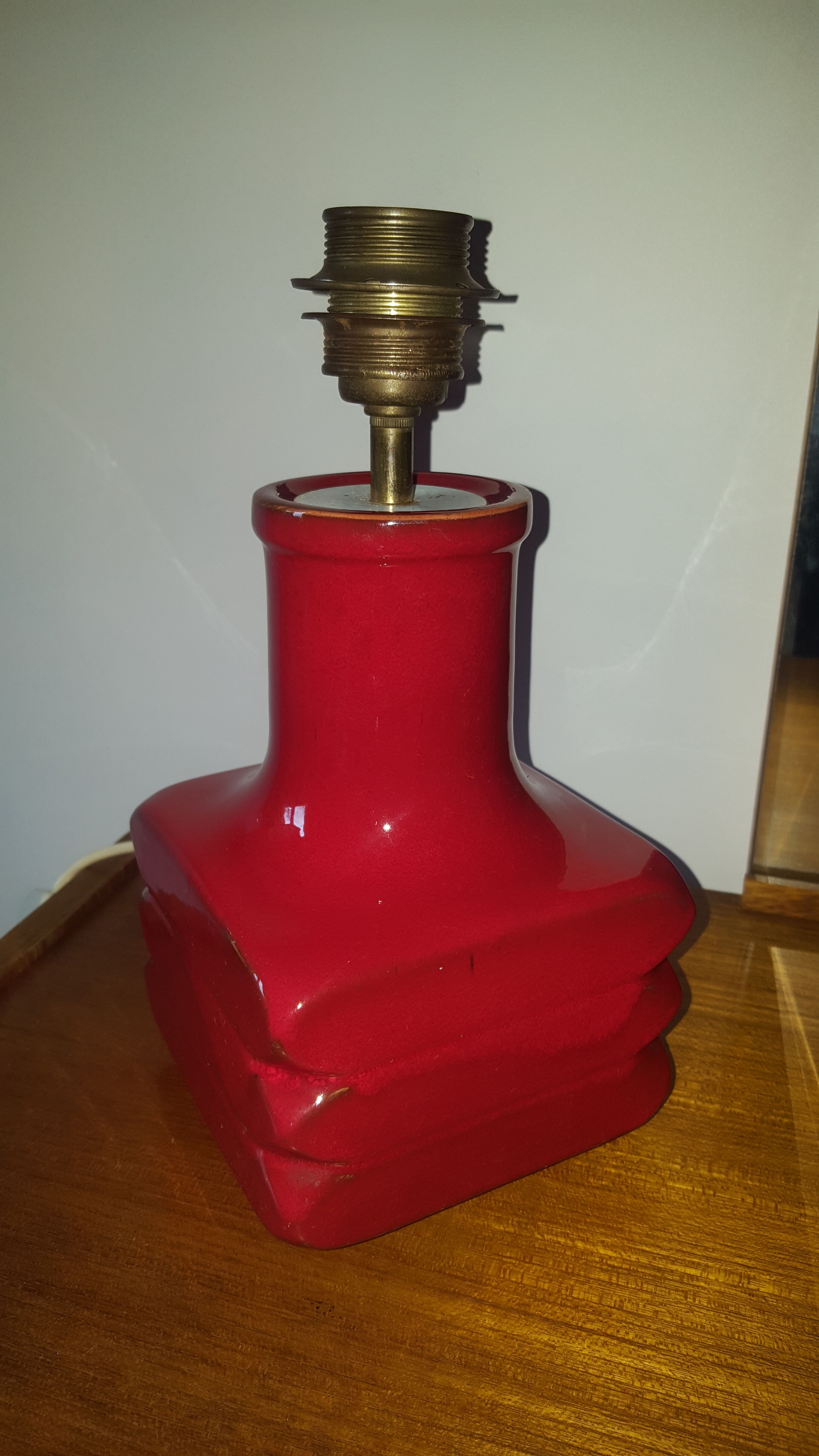 Vintage ceramic lamp foot "Handarbeit" Germany