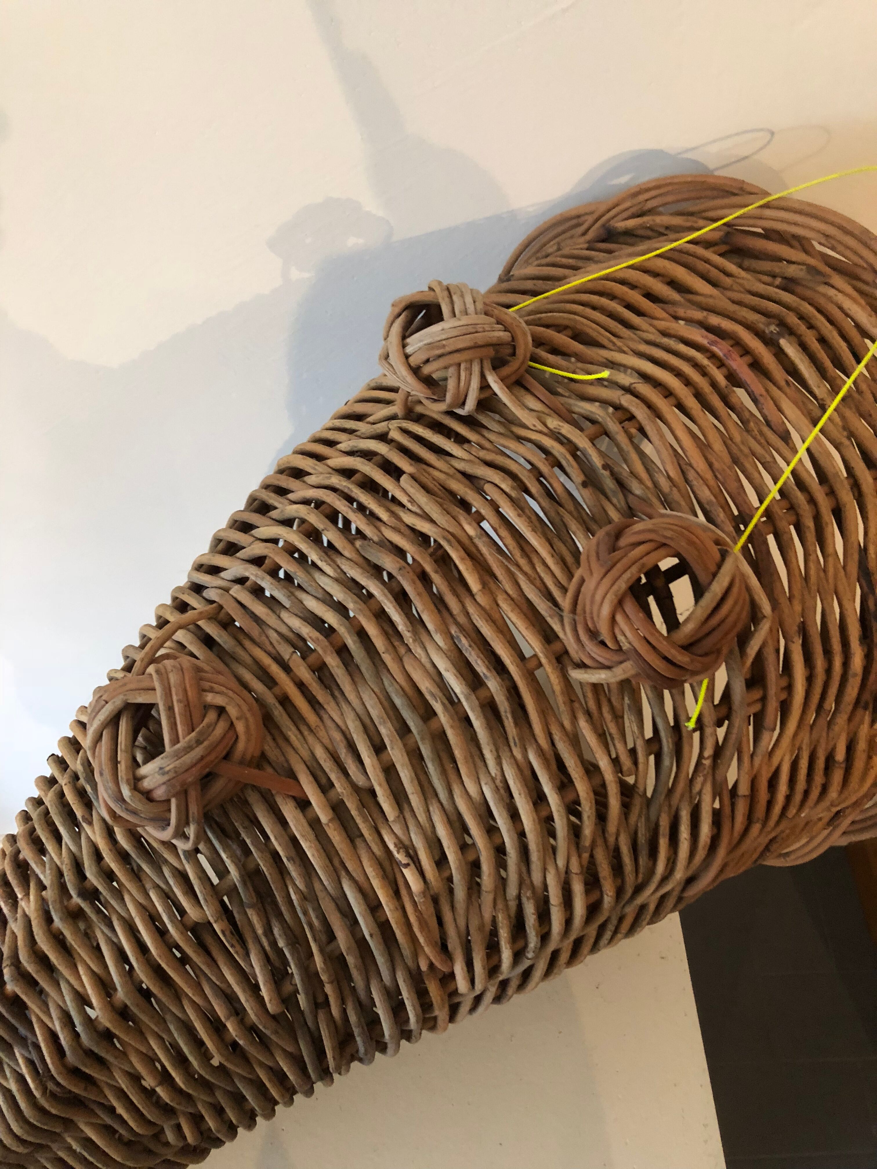 Vintage rattan basket Horn of plenty