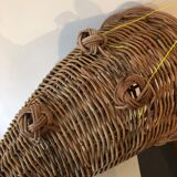 Vintage rattan basket Horn of plenty